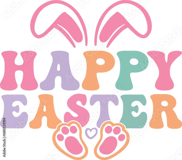 Obraz Easter t-shirt design, Happy easter, Easter eps, ester png, Easter vector