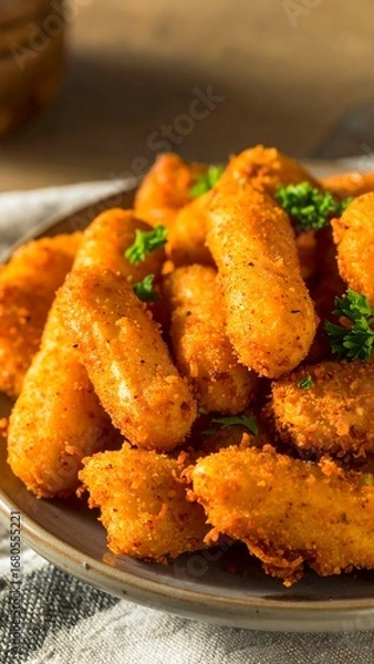 Obraz Crispy fried food on a plate