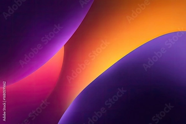 Fototapeta Abstract interplay of vibrant, flowing colors