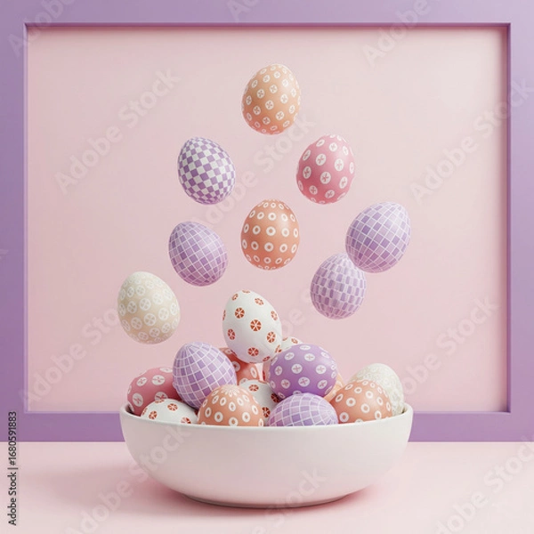 Fototapeta chocolate easter eggs