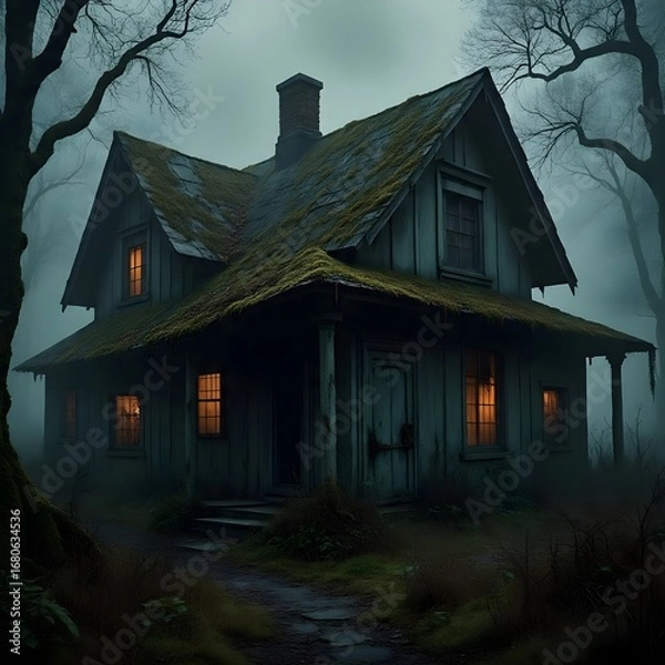 Obraz haunted house in the forest
