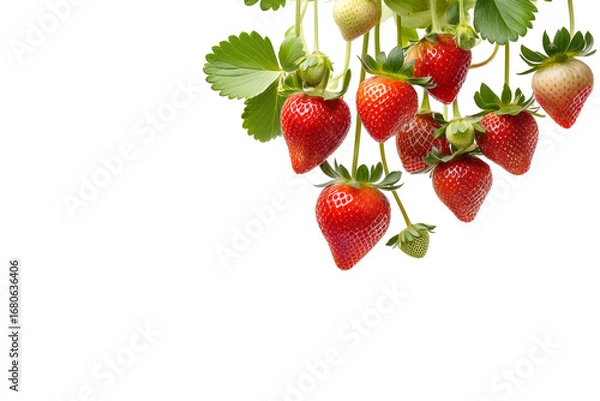 Fototapeta 垂れ下がる美味しそうなイチゴ