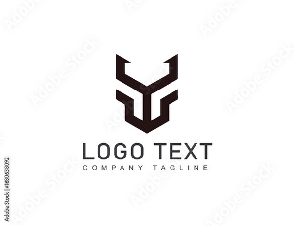 Fototapeta Stylish Monogram Template