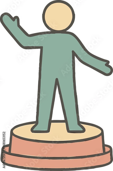 Obraz 상,인물,수상,초록,주황, 자유의여신상, 뉴욕, 조형물, 동상