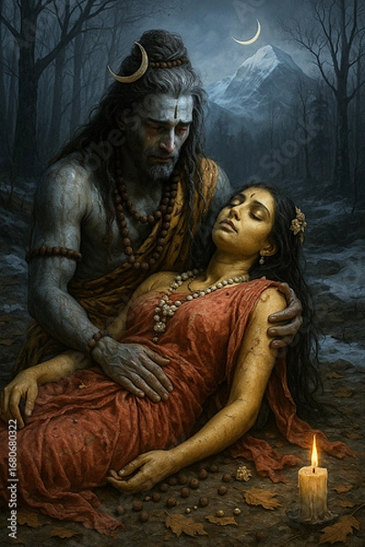 Obraz Shiva and Sati