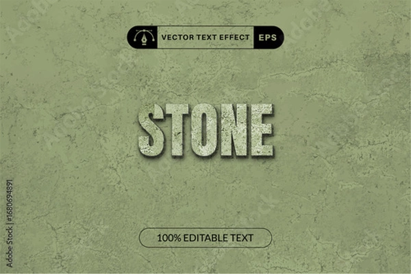 Obraz Stone text effect for construction with cement style