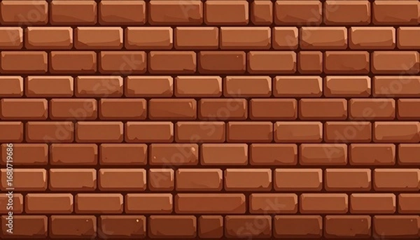 Fototapeta Simple, repeating brick wall pattern