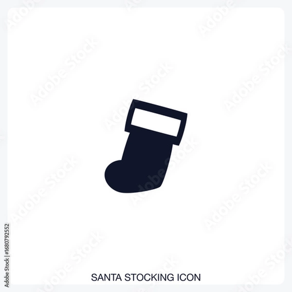 Fototapeta Santa Stocking Icon