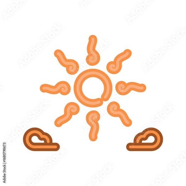 Obraz sunny icon vector design template elegant style