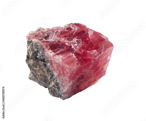 Obraz Rough, pink mineral specimen.  Crystalline structure