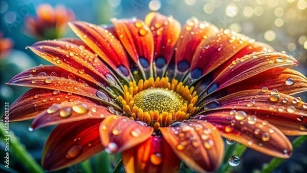 Obraz Macro Photography: Close-up of vibrant pollen on a blooming agricultural plant, showcasing the intricate details of nature's role in food production.