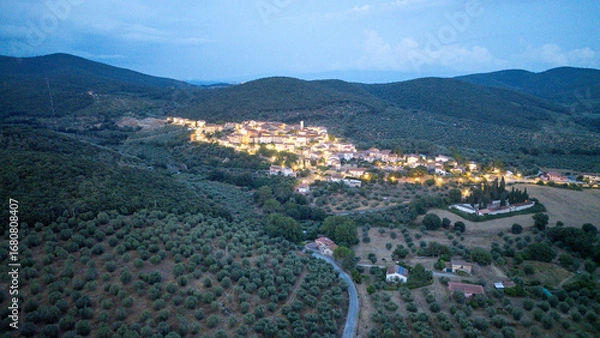 Fototapeta view of the city of Modica