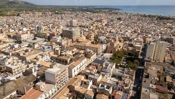 Fototapeta view of the city of Modica