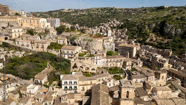 Fototapeta view of the city of Modica
