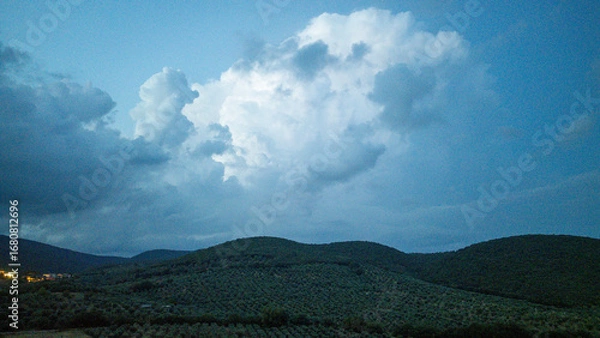 Obraz clouds over the mountains