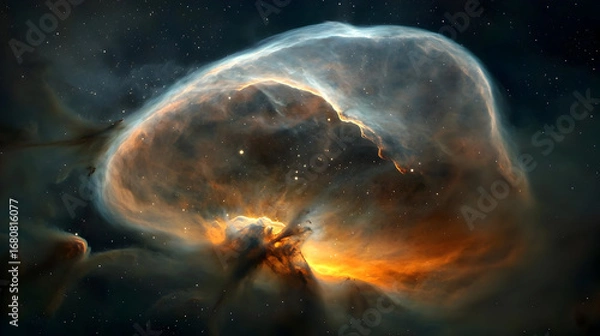 Fototapeta Celestial Colorful Nebula In Space