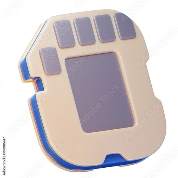 Obraz SD Card 3d render icon, Technology and Computer illustration