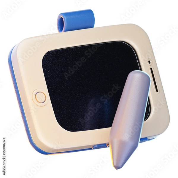 Obraz tablet 3d render icon, Technology and Computer illustration