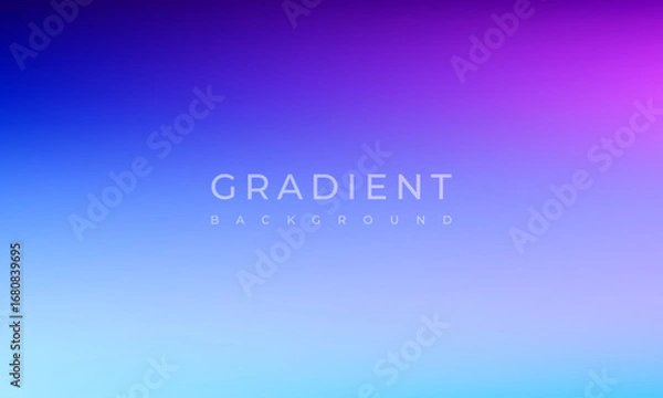Fototapeta simple abstract gradient background design with smooth blue purple color blend