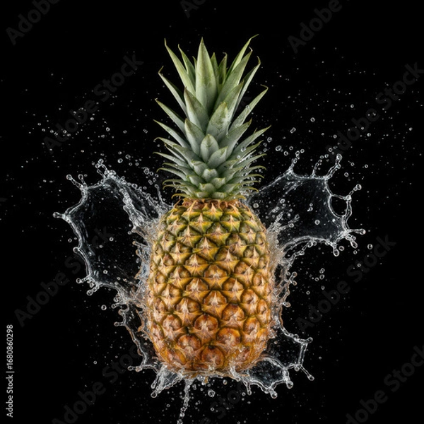 Obraz Pine tree splashing into water