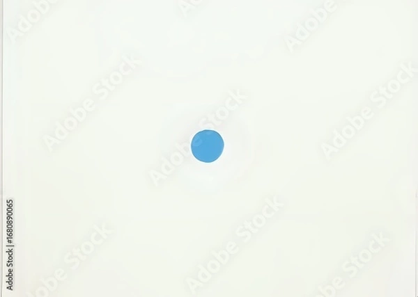 Obraz Blue Circle on White Background