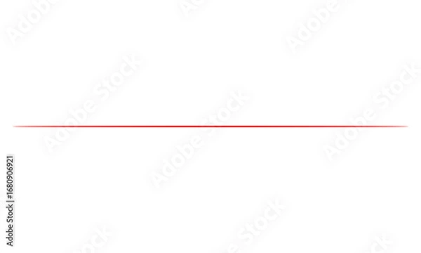Fototapeta Minimal thin red gradient line design for underline, divider, highlight, UI UX elements, and modern graphic decoration