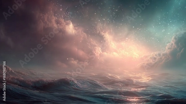 Fototapeta Surreal Ocean Waves 