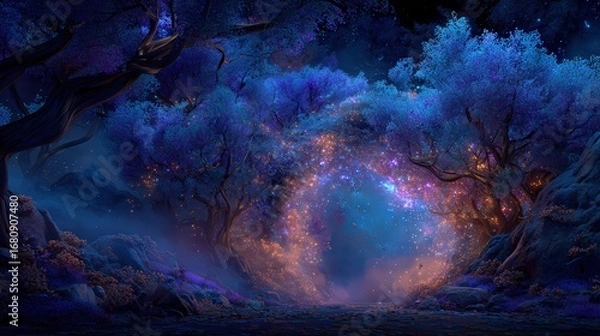 Fototapeta Enchanted Forest Path 