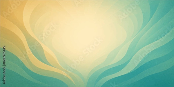 Fototapeta Abstract artistic vector background with swirling orange and yellow waves