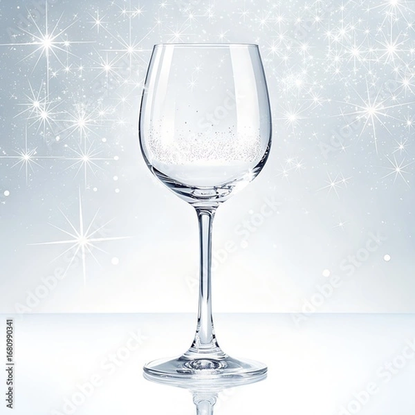 Obraz empty wine glass