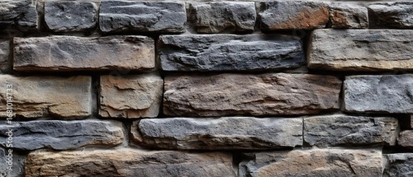 Obraz Stone Divider Eroded Structural Components
