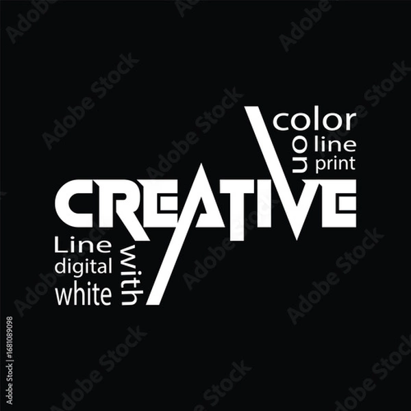 Obraz     Word Cloud with creative icon background design.