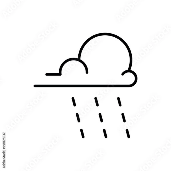 Obraz rainy icon vector design template elegant style