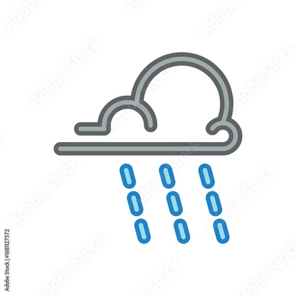 Obraz rainy icon vector design template elegant style