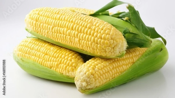 Fototapeta Harvesting fresh corn fields of golden maize nature culinary vibrant close-up farm-to-table concept