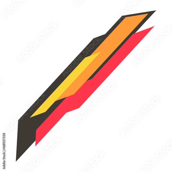 Fototapeta Geometric shape element.