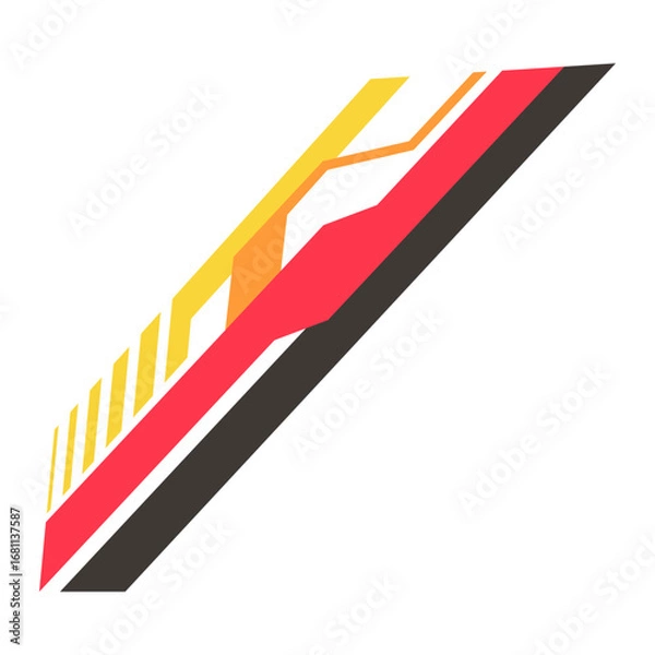 Fototapeta Geometric shape element. Abstract geometric shape pattern