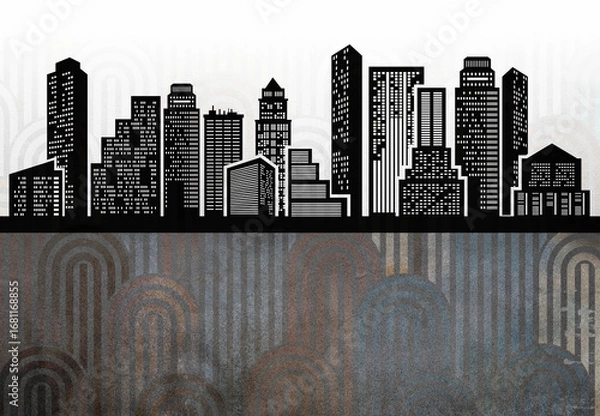 Obraz City skyline ilustration