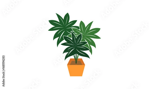 Obraz Decorative plant illustration design vector
