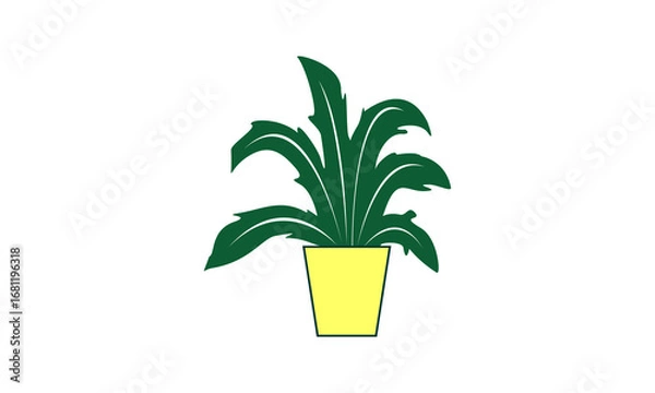 Obraz Indoor decorative plant design vector