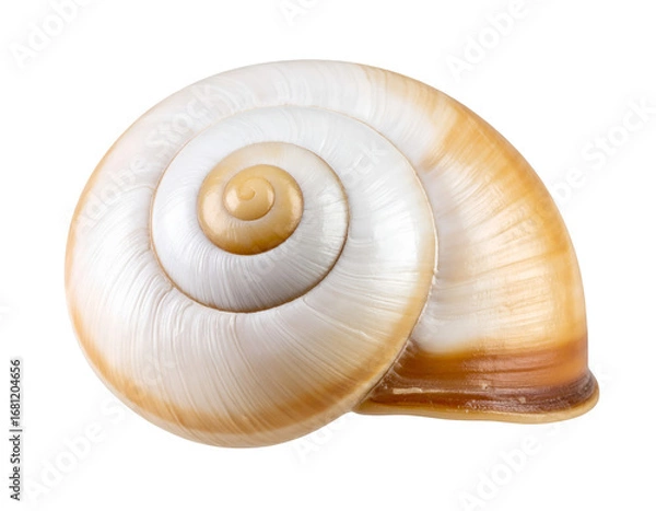 Obraz Shell of a snail isolated on transparent background