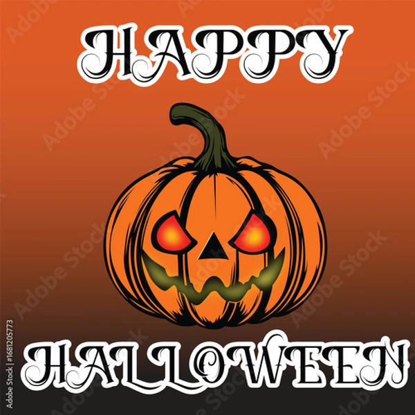Obraz halloween pumpkin vector