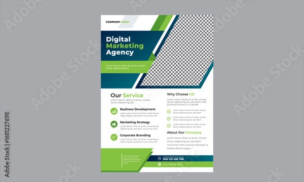 Obraz corporate flyer design