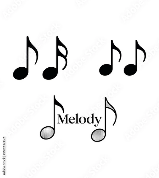 Obraz music notes vector