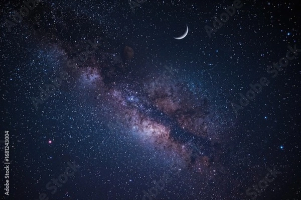 Fototapeta Cosmic space with stars and planets in the vast universe