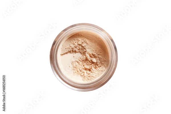Obraz Light beige face powder in a clear jar