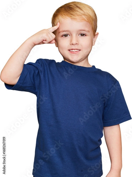 Fototapeta Schlauer Schüler hat eine Idee