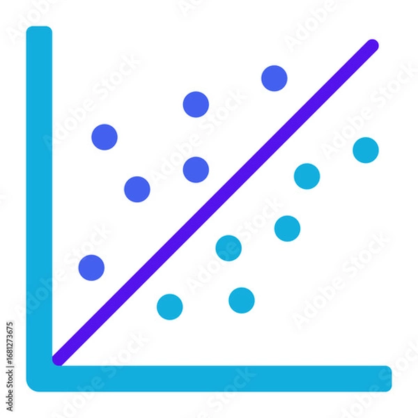 Obraz Linear Regression Icon