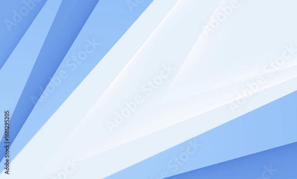 Fototapeta Blue abstract background with geometric lines and modern design