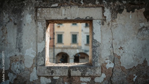 Obraz Wall featuring a window